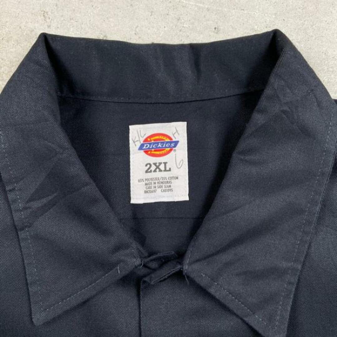 Dickies(ディッキーズ)のDickies ディッキーズ  ワークシャツ 半袖シャツ 企業ロゴワッペン メンズ2XL メンズのトップス(シャツ)の商品写真