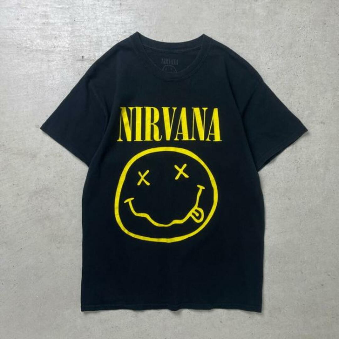 NIRVANA ニルヴァーナ スマイル バンドTシャツ バンT メンズM メンズのトップス(Tシャツ/カットソー(半袖/袖なし))の商品写真