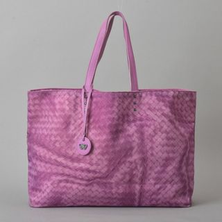 ボッテガヴェネタ(Bottega Veneta)の美品◇ボッテガヴェネタ イントレッチオリュージョン トートバッグ ナイロン 紫(トートバッグ)