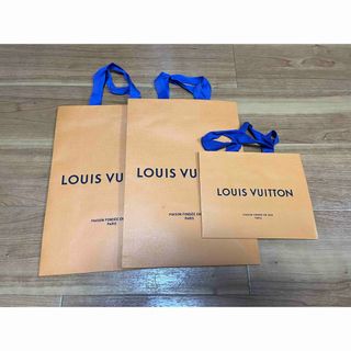 ルイヴィトン(LOUIS VUITTON)のルイヴィトン 紙袋 ショッパー 3枚セット(ショップ袋)