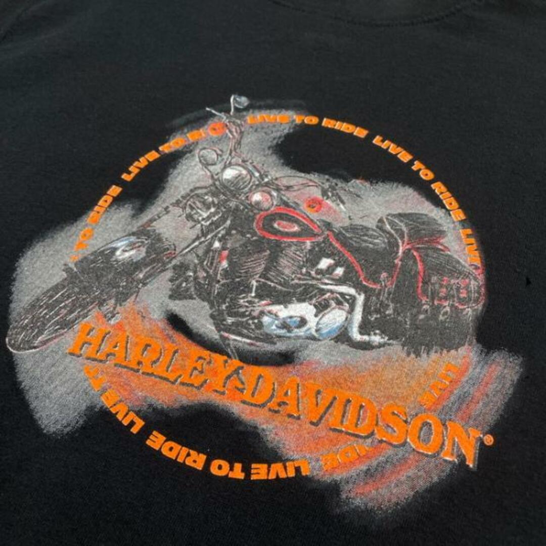 00年代 Harley-Davidson ハーレーダビッドソン プリントTシャツ メンズS-M相当 メンズのトップス(Tシャツ/カットソー(半袖/袖なし))の商品写真