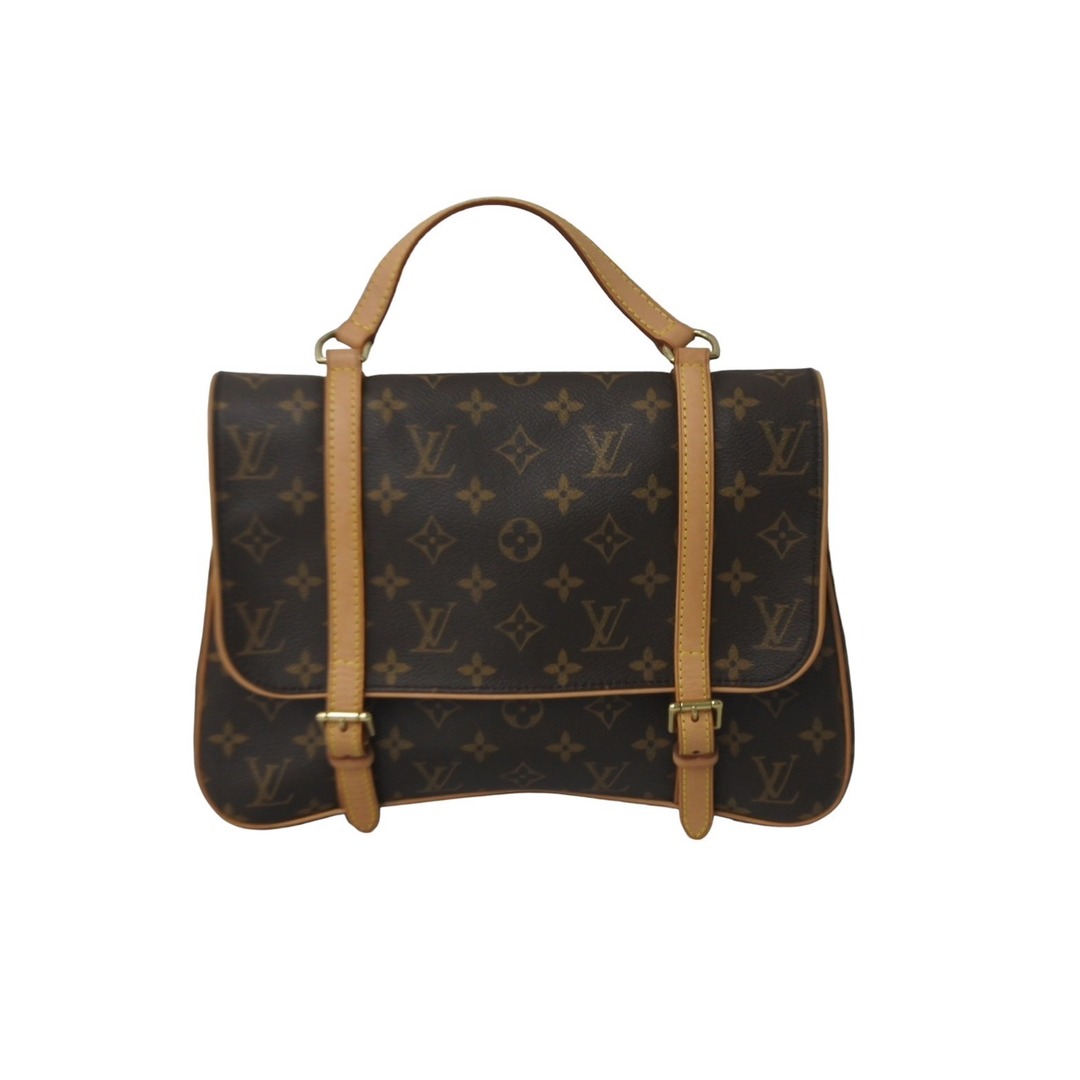 LOUIS VUITTON(ルイヴィトン)の極美品 LOUIS VUITTON ルイヴィトン マレル サックアド ハンドバッグ M51158 モノグラムキャンバス ブラウン ゴールド金具 中古 63703 レディースのバッグ(ハンドバッグ)の商品写真