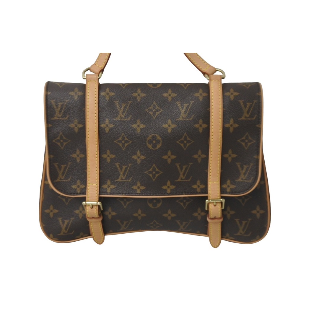 LOUIS VUITTON(ルイヴィトン)の極美品 LOUIS VUITTON ルイヴィトン マレル サックアド ハンドバッグ M51158 モノグラムキャンバス ブラウン ゴールド金具 中古 63703 レディースのバッグ(ハンドバッグ)の商品写真