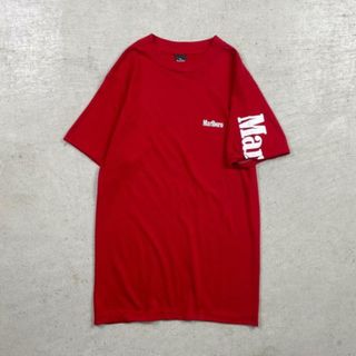 70年代 USA製 Marlboro マルボロ ロゴ プリントTシャツ メンズM相当(Tシャツ/カットソー(半袖/袖なし))