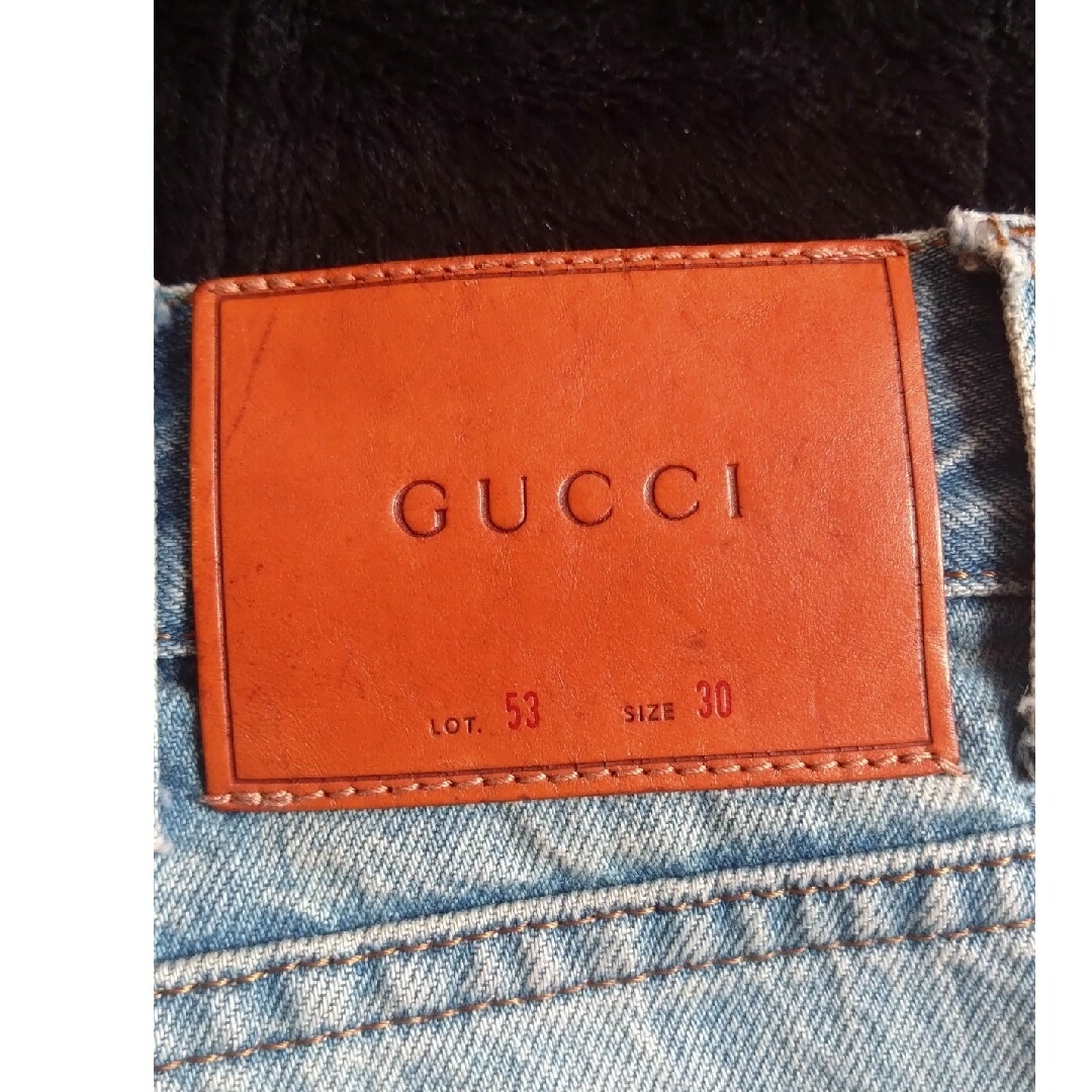 Gucci(グッチ)のGUCCI スネーク フラワー デニム メンズ レディース 希少 メンズのパンツ(デニム/ジーンズ)の商品写真