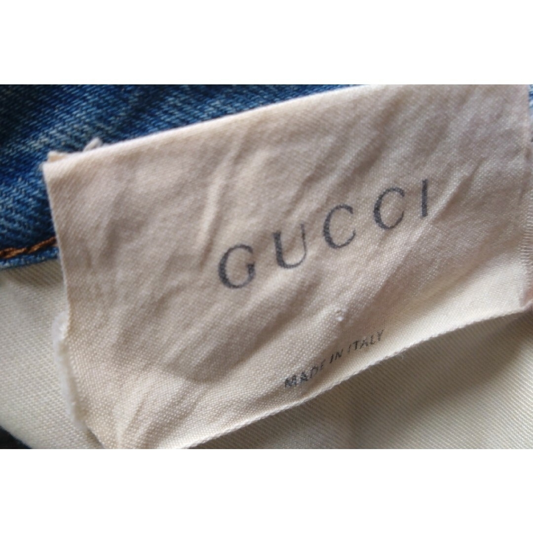 Gucci(グッチ)のGUCCI スネーク フラワー デニム メンズ レディース 希少 メンズのパンツ(デニム/ジーンズ)の商品写真