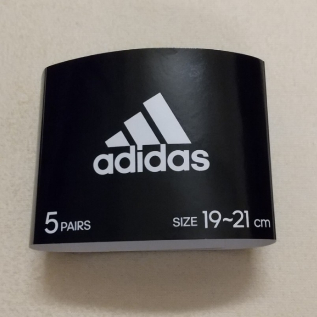 adidas(アディダス)のアディダス  ソックス 靴下 くつ下  5足  【A】19 20 21cm キッズ/ベビー/マタニティのこども用ファッション小物(靴下/タイツ)の商品写真