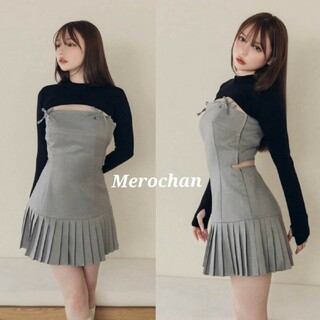 andmary  Karen knit set mini dress  【F】(ミニワンピース)