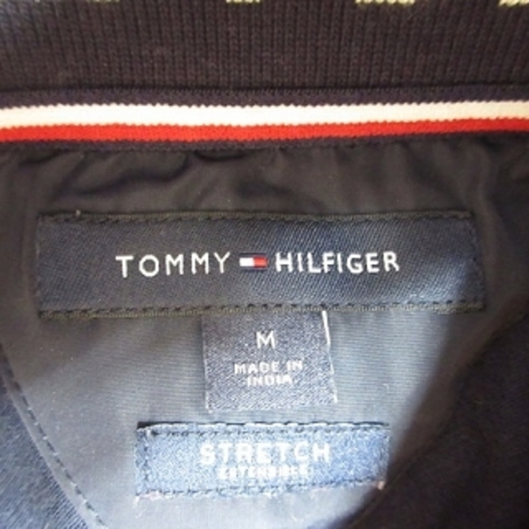 TOMMY HILFIGER(トミーヒルフィガー)のトミーヒルフィガー ポロシャツ 半袖 ボーダー ロゴ ネイビー レッド M  メンズのトップス(ポロシャツ)の商品写真