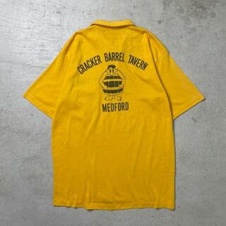70年代~80年代 CRACKER BARREL TAVERN レストラン ポロシャツ メンズM相当(ポロシャツ)