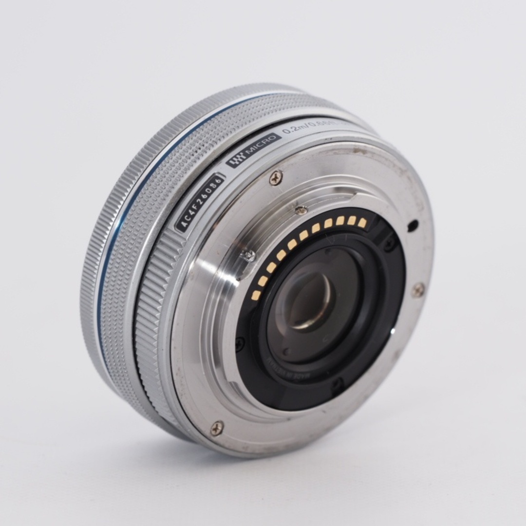 OLYMPUS(オリンパス)のOLYMPUS OM SYSTEM/オリンパス 電動式パンケーキズームレンズ M.ZUIKO DIGITAL ED 14-42mm F3.5-5.6 EZ SLV #9769 スマホ/家電/カメラのカメラ(レンズ(ズーム))の商品写真