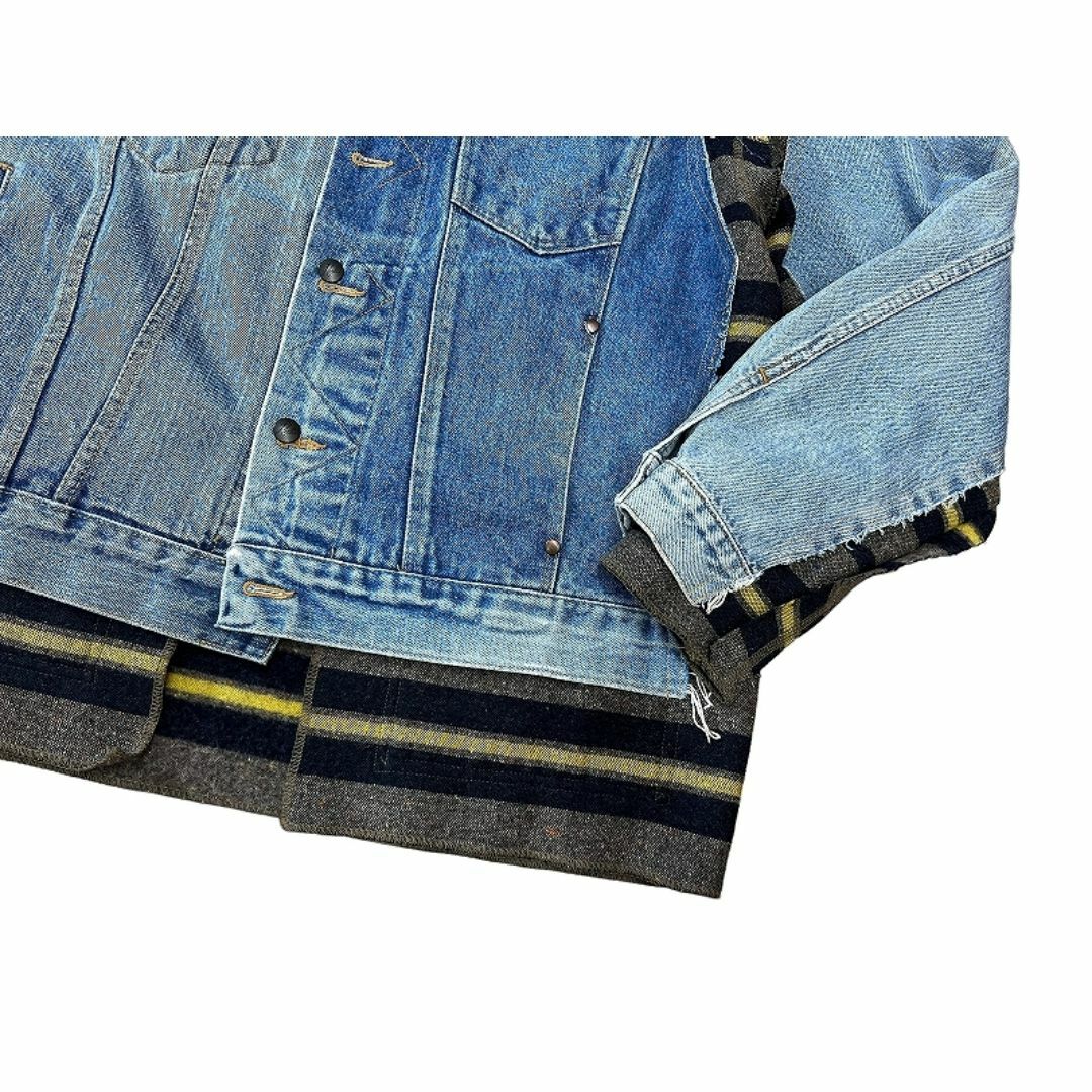 Needles(ニードルス)のリビルド バイ ニードルズ 再構築 ブランケット デニム カバード ジャケット メンズのジャケット/アウター(Gジャン/デニムジャケット)の商品写真