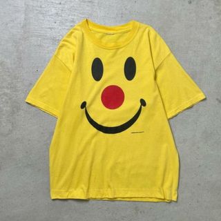 90年代 スマイル ピエロ アートプリントTシャツ メンズM-L相当(Tシャツ/カットソー(半袖/袖なし))