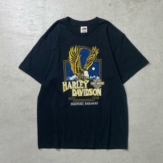 00年代 Harley-Davidson ハーレーダビッドソン プリントTシャツ メンズL(Tシャツ/カットソー(半袖/袖なし))