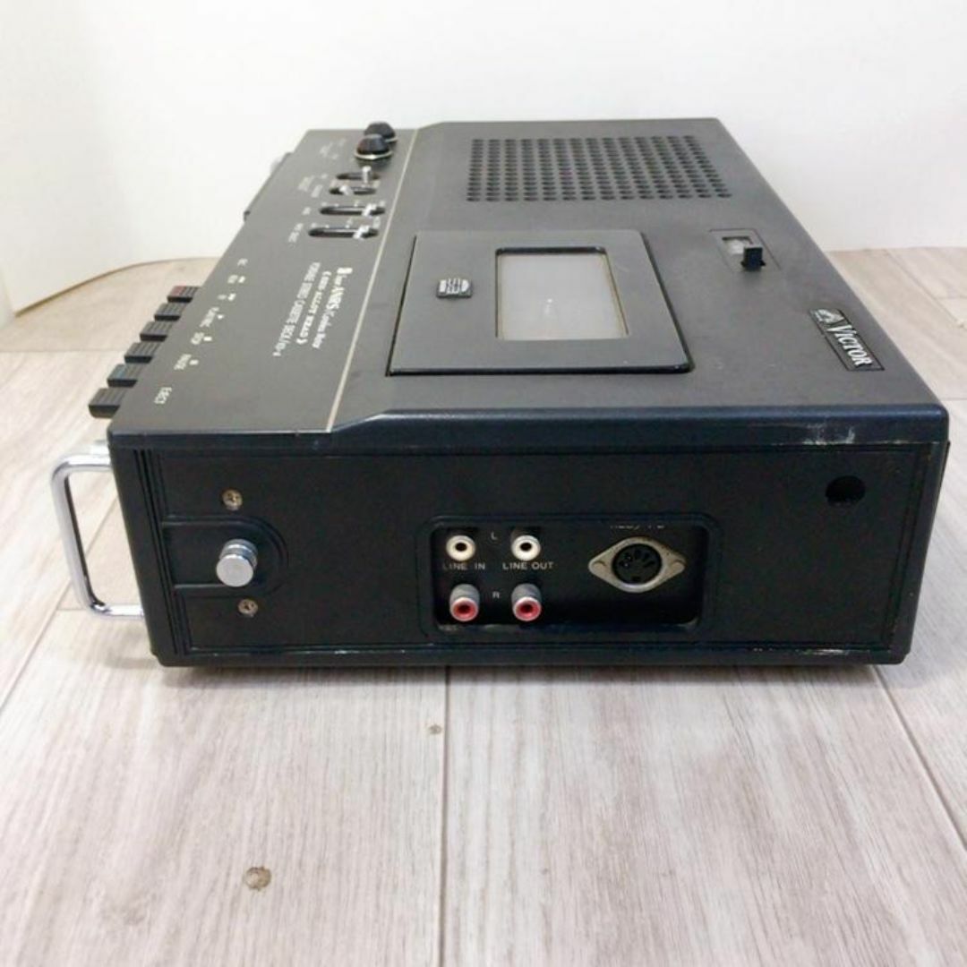 中古品 KD-4 Victor ビクター ダブルステレオカセットデッキ スマホ/家電/カメラのオーディオ機器(その他)の商品写真