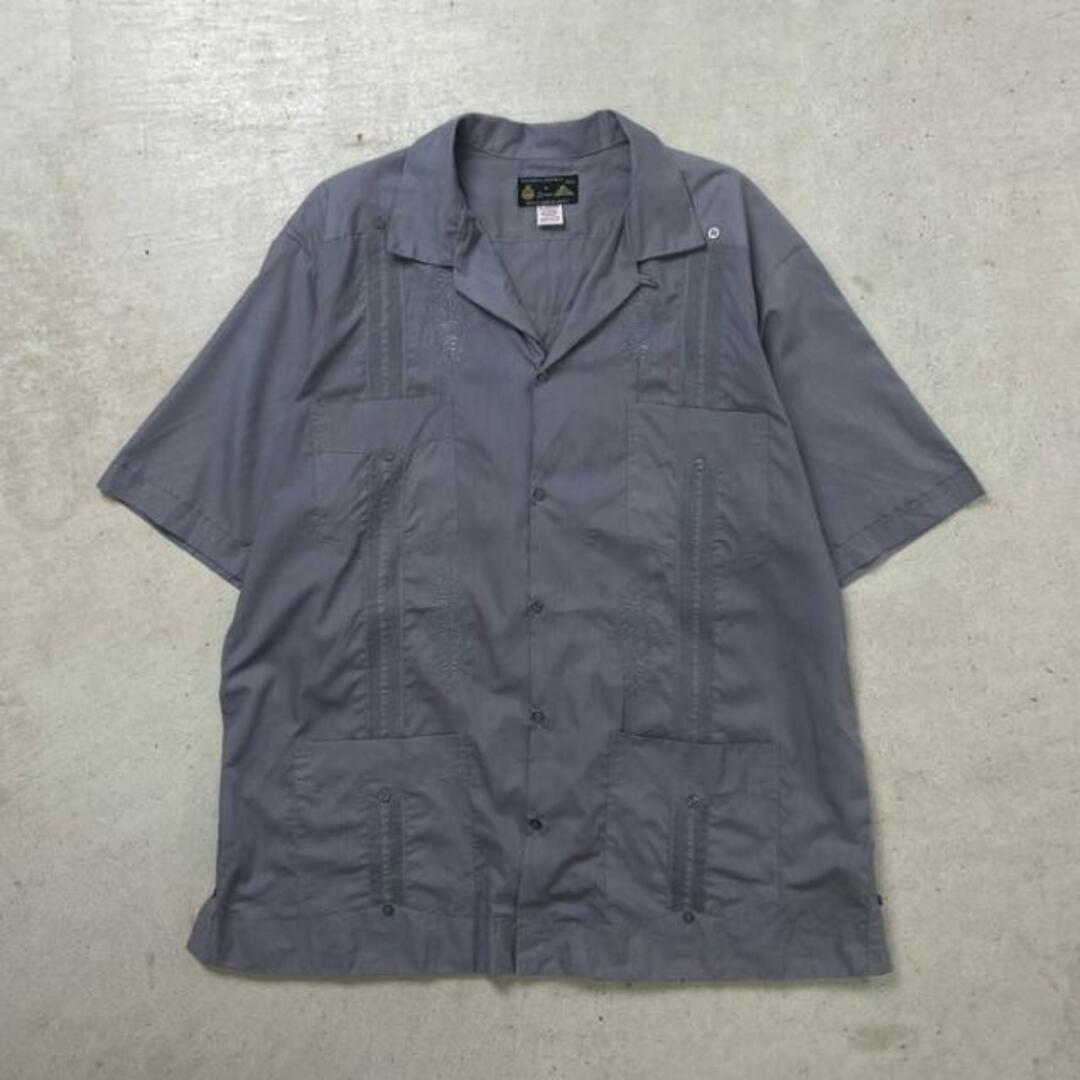 〜90年代 GUAYABERAS AUTENTICAS キューバシャツ オープンカラーシャツ メンズ2XL相当 メンズのトップス(シャツ)の商品写真