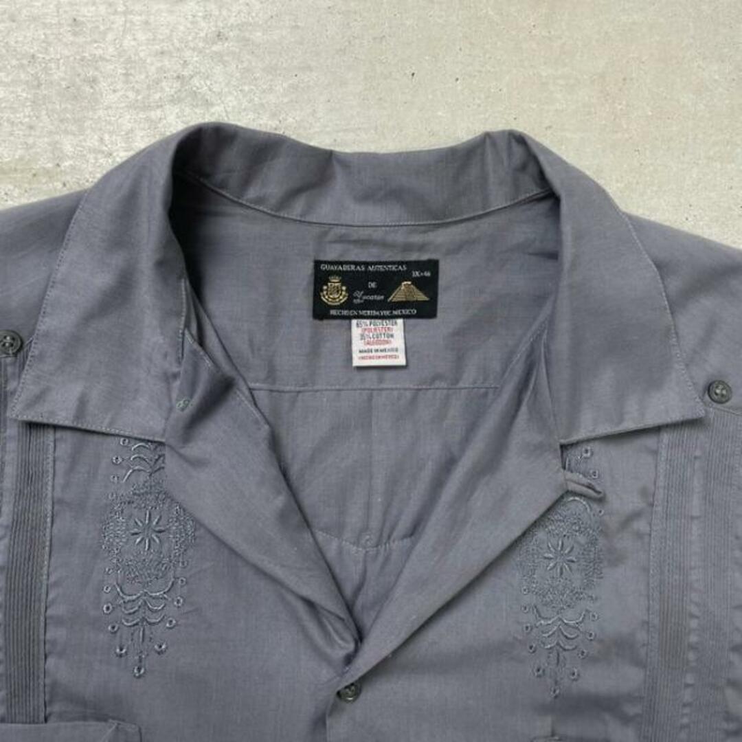 〜90年代 GUAYABERAS AUTENTICAS キューバシャツ オープンカラーシャツ メンズ2XL相当 メンズのトップス(シャツ)の商品写真