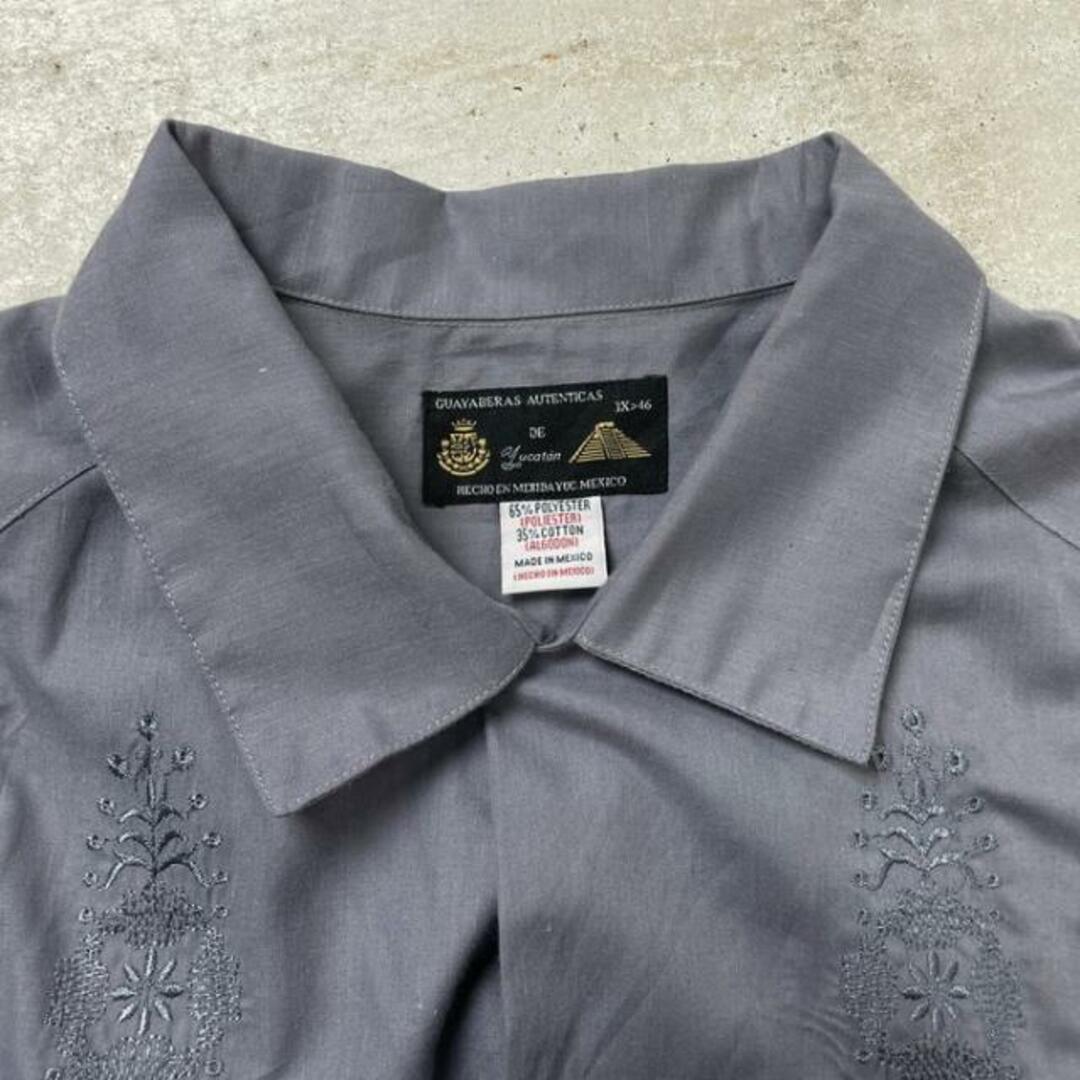 〜90年代 GUAYABERAS AUTENTICAS キューバシャツ オープンカラーシャツ メンズ2XL相当 メンズのトップス(シャツ)の商品写真