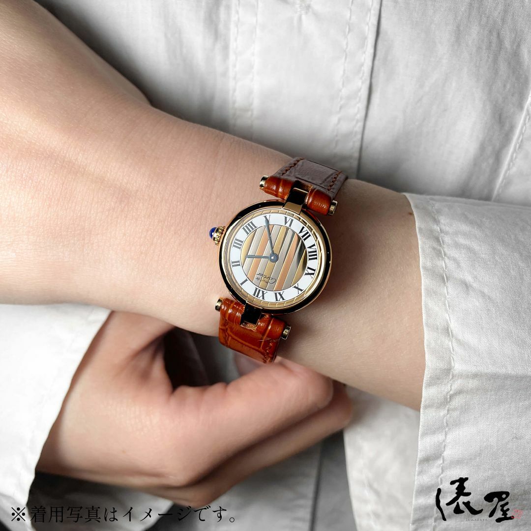 Cartier(カルティエ)の【OH済/仕上済】カルティエ マストヴァンドーム SM 美品 レディース ヴィンテージ Cartier 時計 腕時計 中古【送料無料】 レディースのファッション小物(腕時計)の商品写真