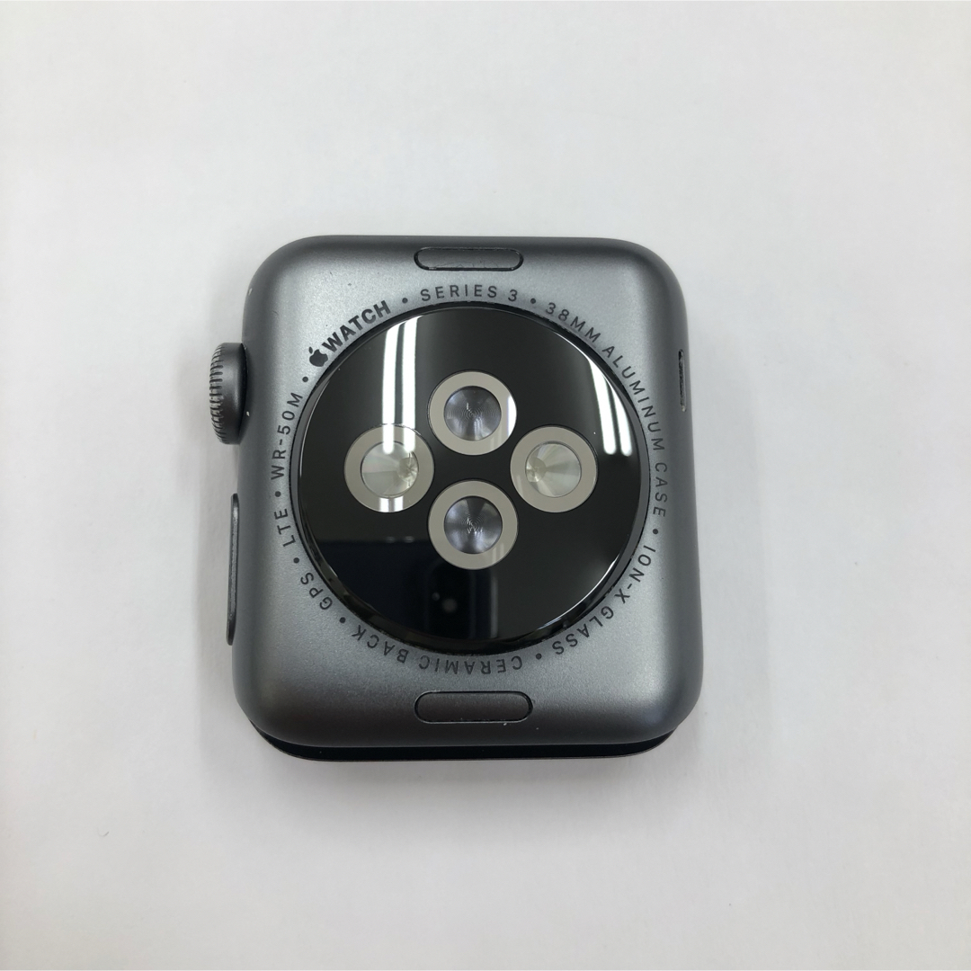 Apple Watch(アップルウォッチ)のApple アップルウォッチ 黒 38mm,シリーズ3 スマートウォッチ スマホ/家電/カメラのスマートフォン/携帯電話(その他)の商品写真