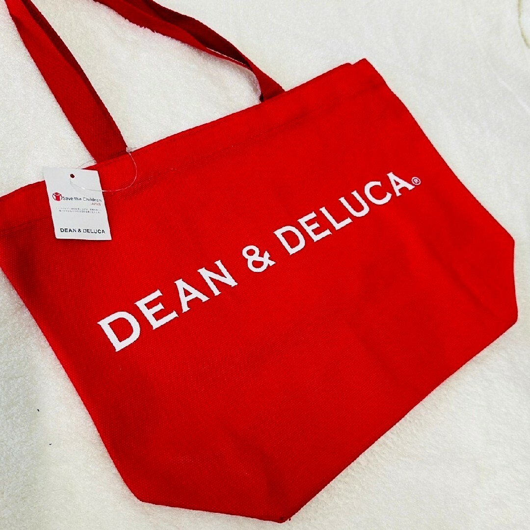 ディーンアンドデルーカ 赤Lサイズ2点セット レディースのバッグ(トートバッグ)の商品写真