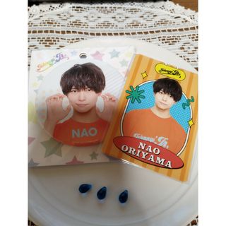 ジャニーズジュニア(ジャニーズJr.)の織山尚大◆缶バッジ プロフィールカード 新品未開封 少年忍者 わっしょい(アイドルグッズ)