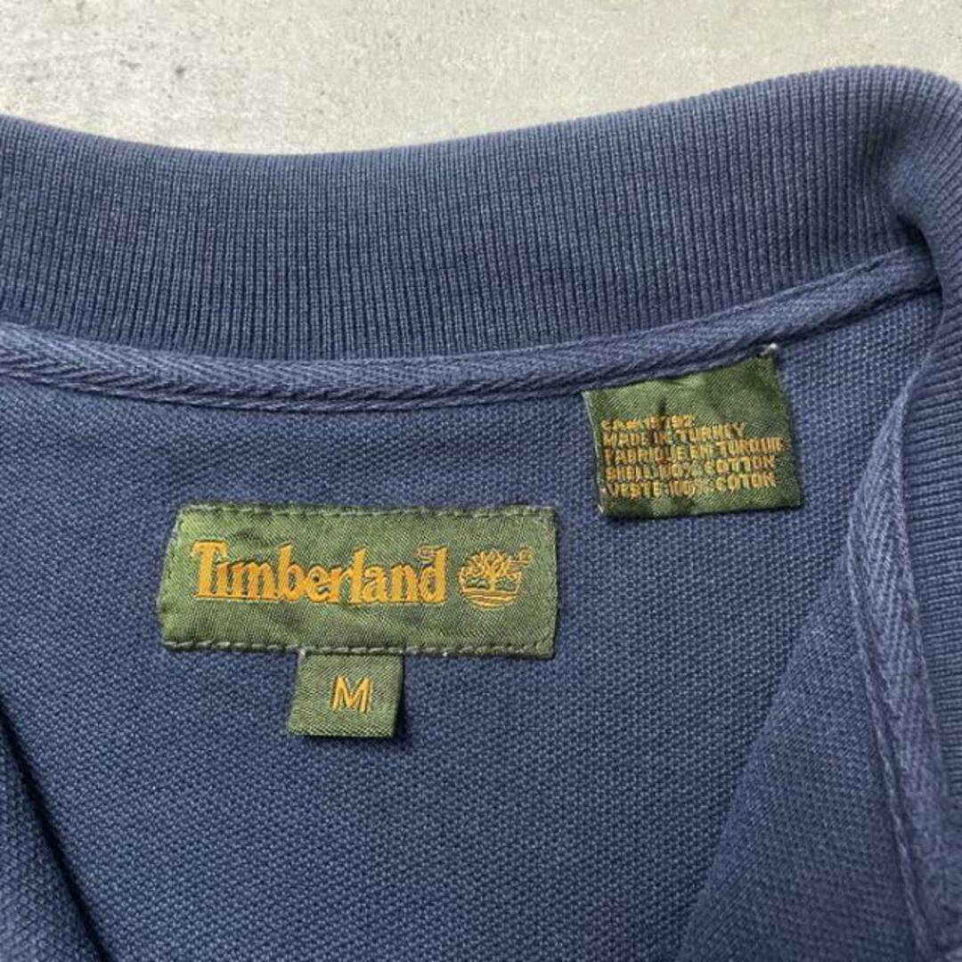 00年代 Timberland ティンバーランド  鹿の子 ポロシャツ ワンポイント刺繍 メンズM メンズのトップス(ポロシャツ)の商品写真