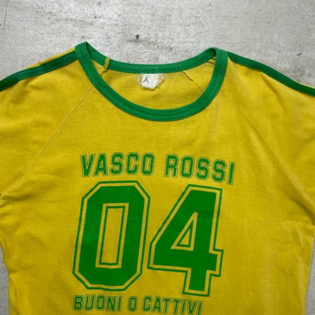 00年代 VASCO ROSSI  バンドTシャツ ツアーT ラグランT メンズM相当 メンズのトップス(Tシャツ/カットソー(半袖/袖なし))の商品写真