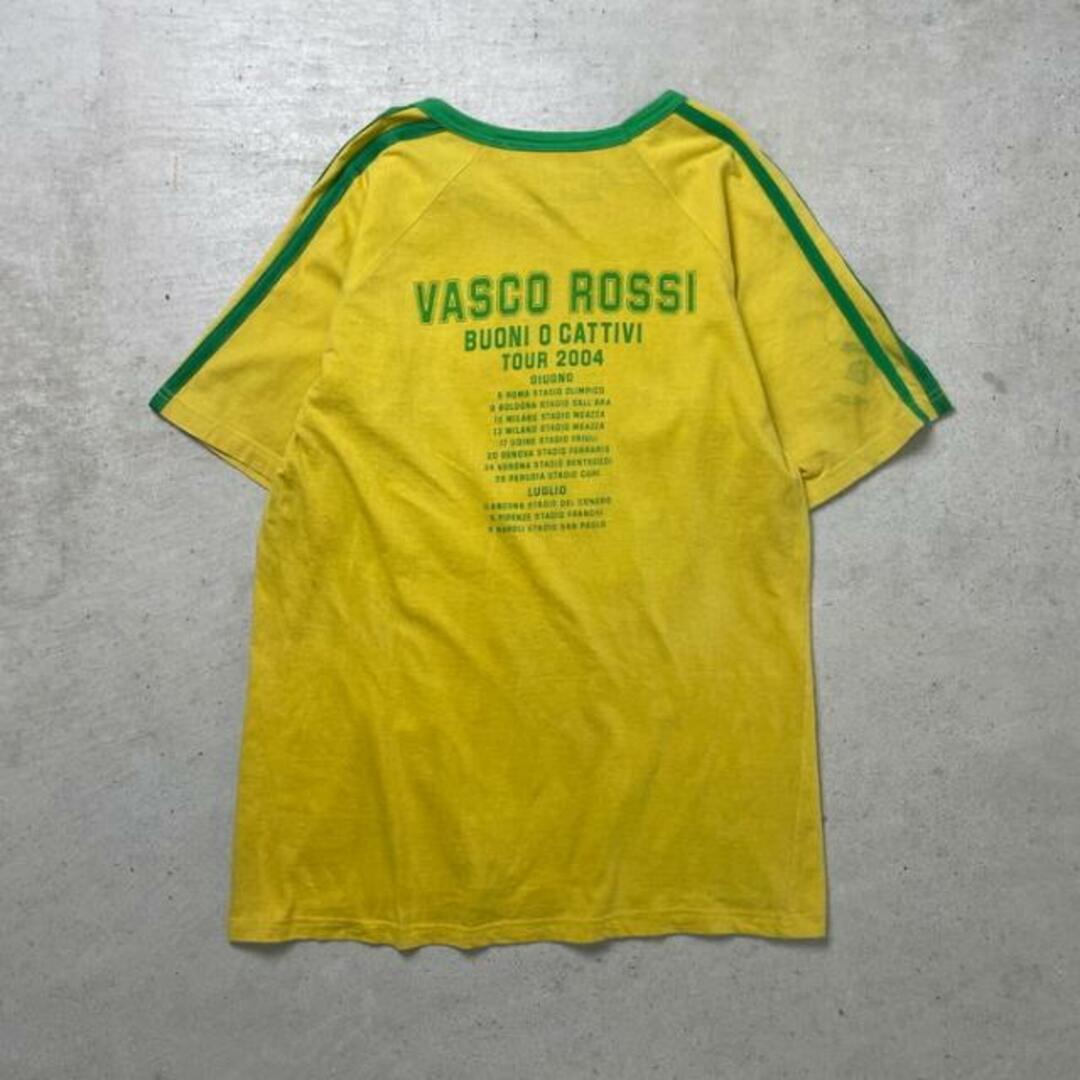 00年代 VASCO ROSSI  バンドTシャツ ツアーT ラグランT メンズM相当 メンズのトップス(Tシャツ/カットソー(半袖/袖なし))の商品写真