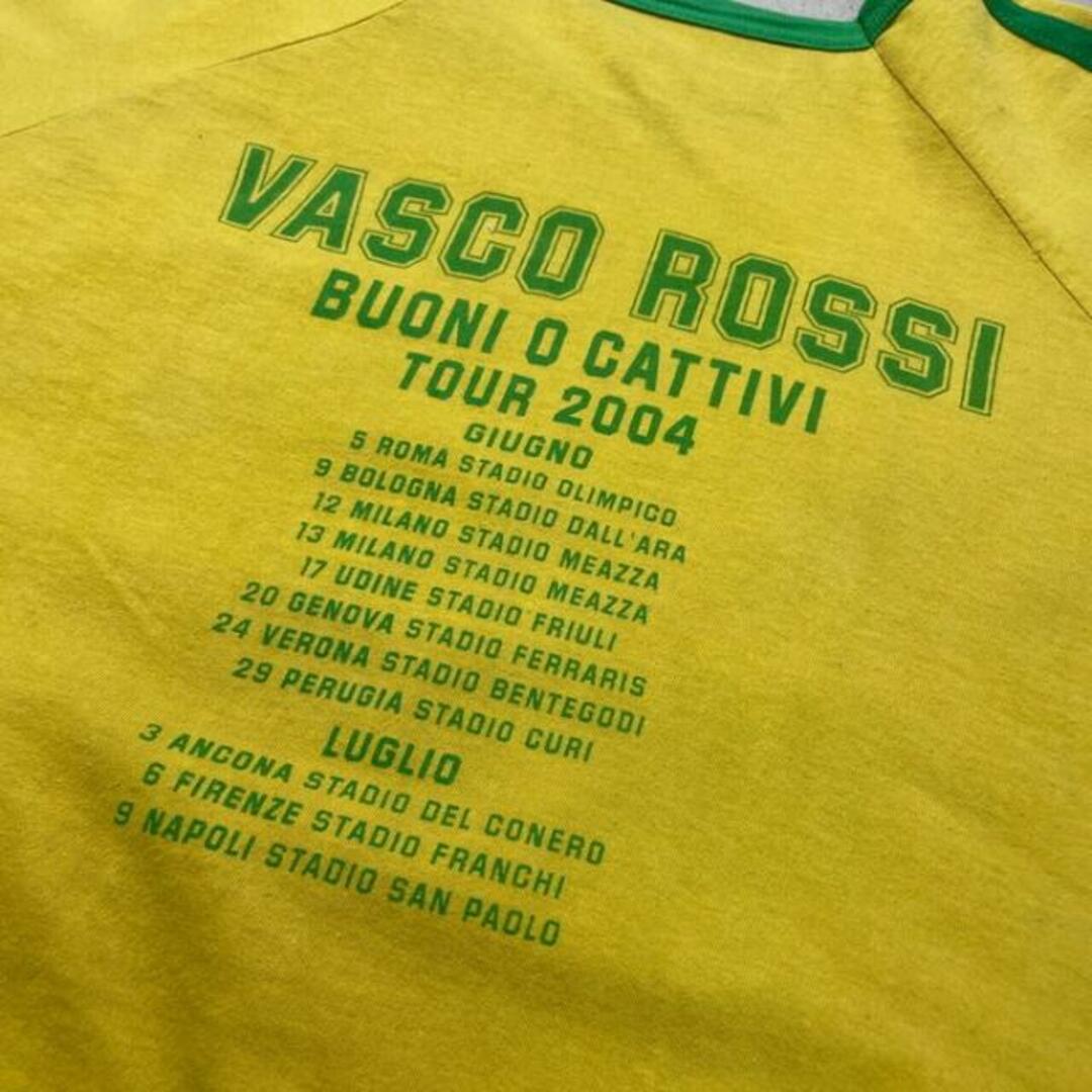 00年代 VASCO ROSSI  バンドTシャツ ツアーT ラグランT メンズM相当 メンズのトップス(Tシャツ/カットソー(半袖/袖なし))の商品写真