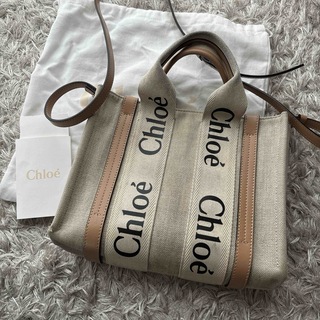 クロエ(Chloe)のChloe クロエ　ロゴ　ウッディ　トートバッグ　ハンドバッグ　ショルダー(ハンドバッグ)