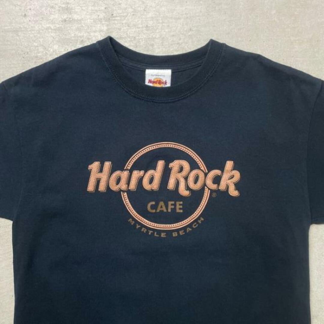 90年代 HARD ROCK CAFE MYRTLE BEACH フロッキープリントTシャツ メンズM メンズのトップス(Tシャツ/カットソー(半袖/袖なし))の商品写真