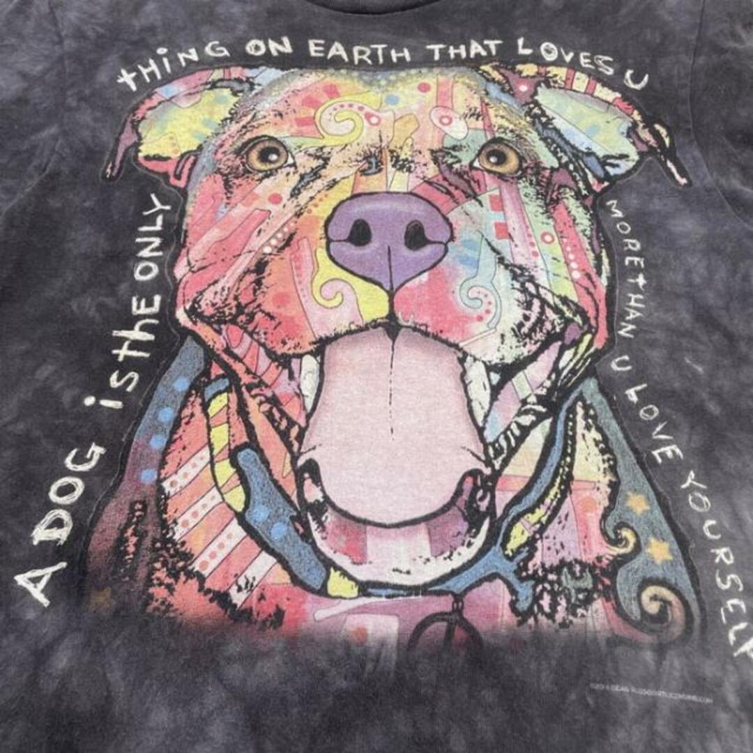 3D TEES タイダイ 犬 アート アニマル プリントTシャツ メンズM メンズのトップス(Tシャツ/カットソー(半袖/袖なし))の商品写真