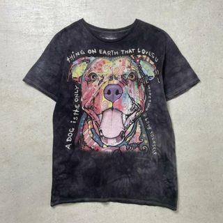 3D TEES タイダイ 犬 アート アニマル プリントTシャツ メンズM(Tシャツ/カットソー(半袖/袖なし))