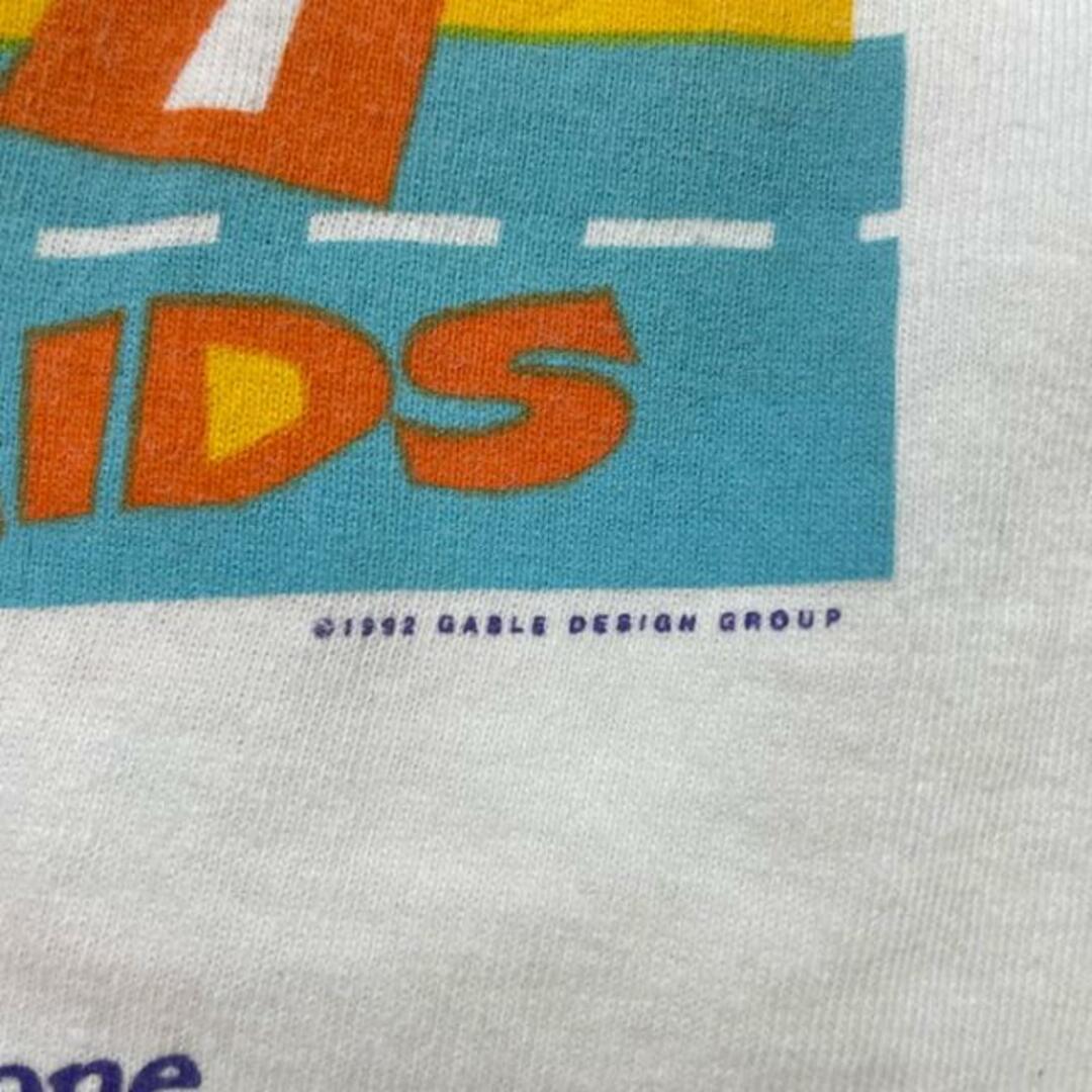 90年代 USA製 STEP OUT TO FIGHT AIDS 1992 ボランティア団体 プリントTシャツ メンズL メンズのトップス(Tシャツ/カットソー(半袖/袖なし))の商品写真