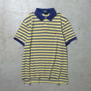 Ralph Lauren - 90年代 Polo by Ralph Lauren ポロバイラルフローレン 半袖 マルチボーダー ポロシャツ メンズL相当