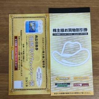 イエローハット 株主優待券3,000円分（300円券 X 10枚）(車種別パーツ)