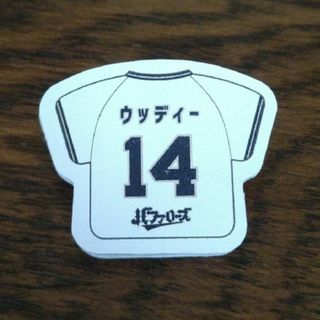 オリックス 宇田川優希 本革製ニックネーム ユニフォーム型 ピンバッジ(応援グッズ)