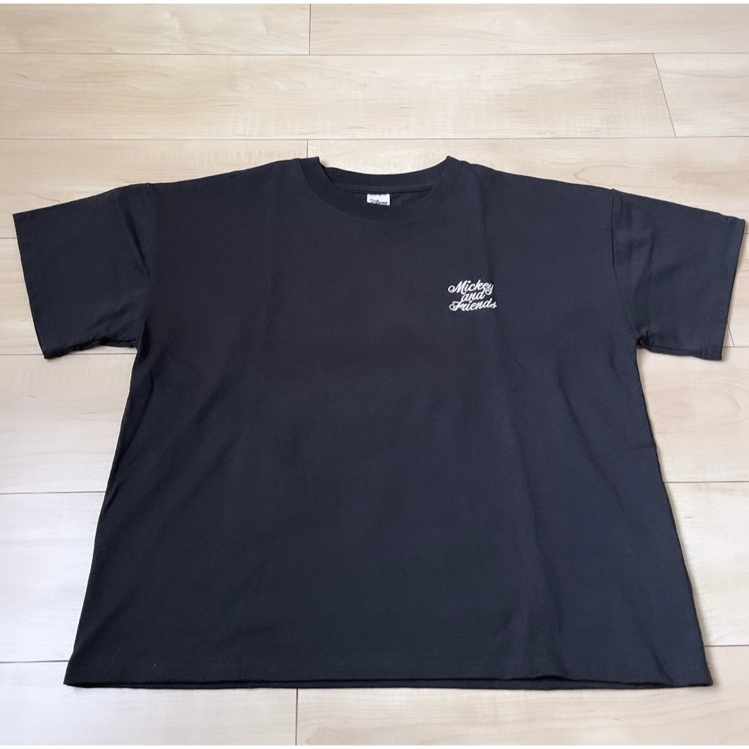Avail(アベイル)のミッキー＆フレンズ ディズニー 刺繍 Tシャツ 半袖 トップス ブラック レディースのトップス(Tシャツ(半袖/袖なし))の商品写真