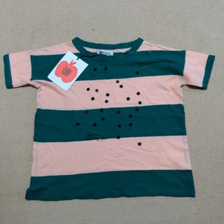 ボボショーズ(BOBO CHOSES)のbobochoses ボーダーTシャツ　110㎝　4-5y　新品タグ付き(Tシャツ/カットソー)