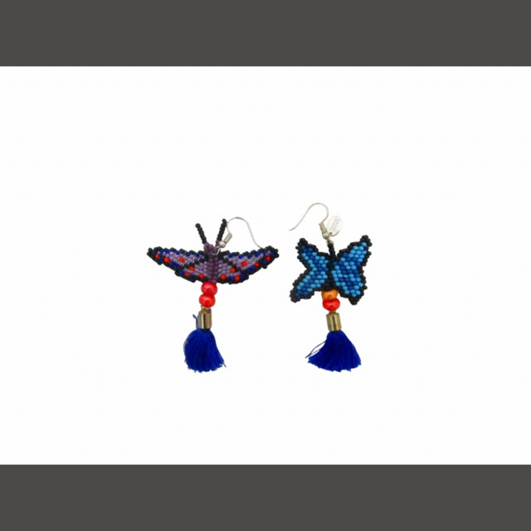 TSUMORI CHISATO(ツモリチサト)のツモリチサト TSUMORI CHISATO ビーズピアス 蝶々 マルチカラー レディースのアクセサリー(ピアス)の商品写真