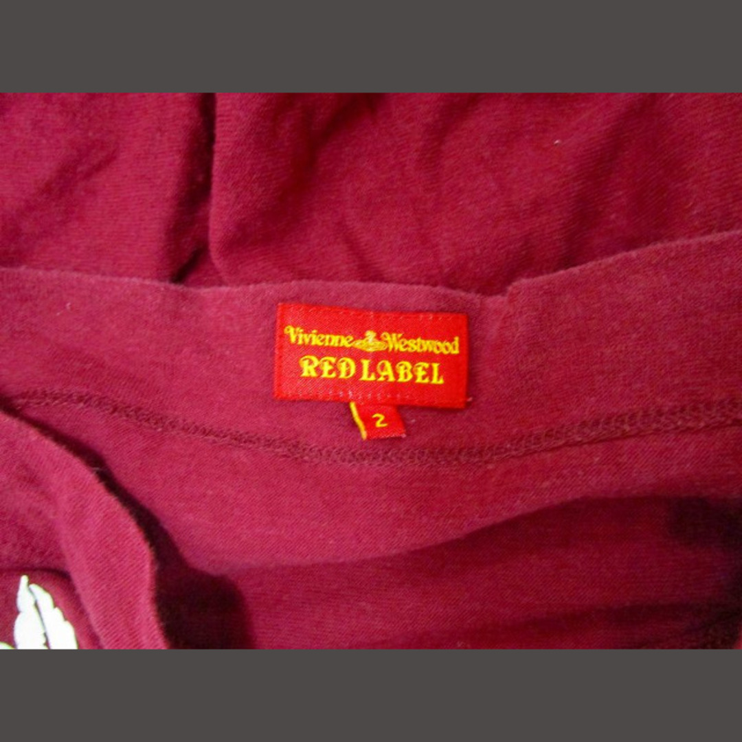 ヴィヴィアンウエストウッドレッドレーベル ロゴ プリント カットソー  赤 レディースのトップス(その他)の商品写真