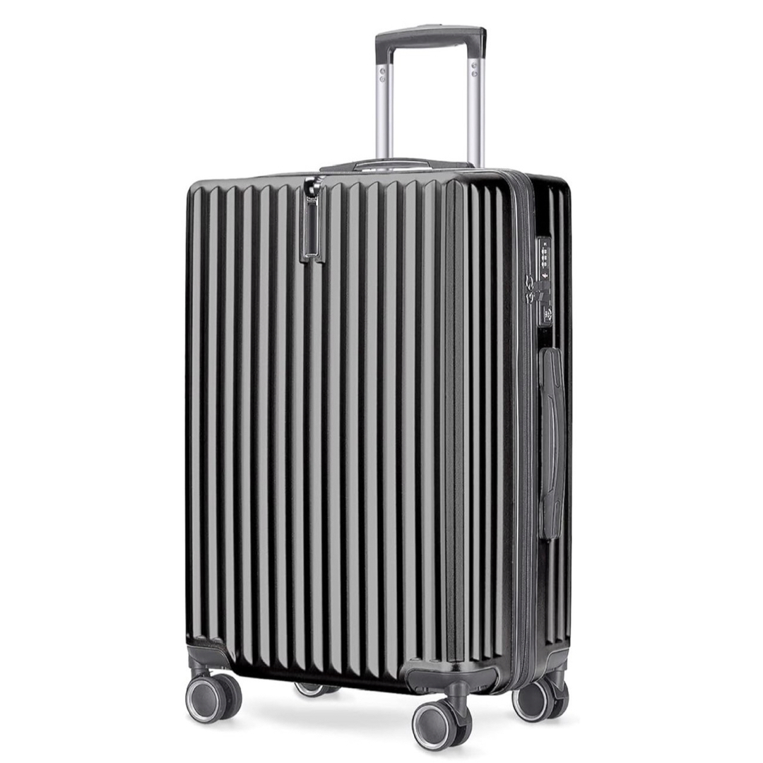 ✨キャリーケース✨M グレー　60L 軽量　丈夫　旅行　静音 レディースのバッグ(スーツケース/キャリーバッグ)の商品写真