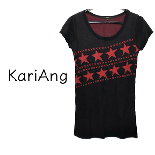 カリアング(kariang)のKariAng【美品】星柄 クルーネック 半袖  ニット(ニット/セーター)