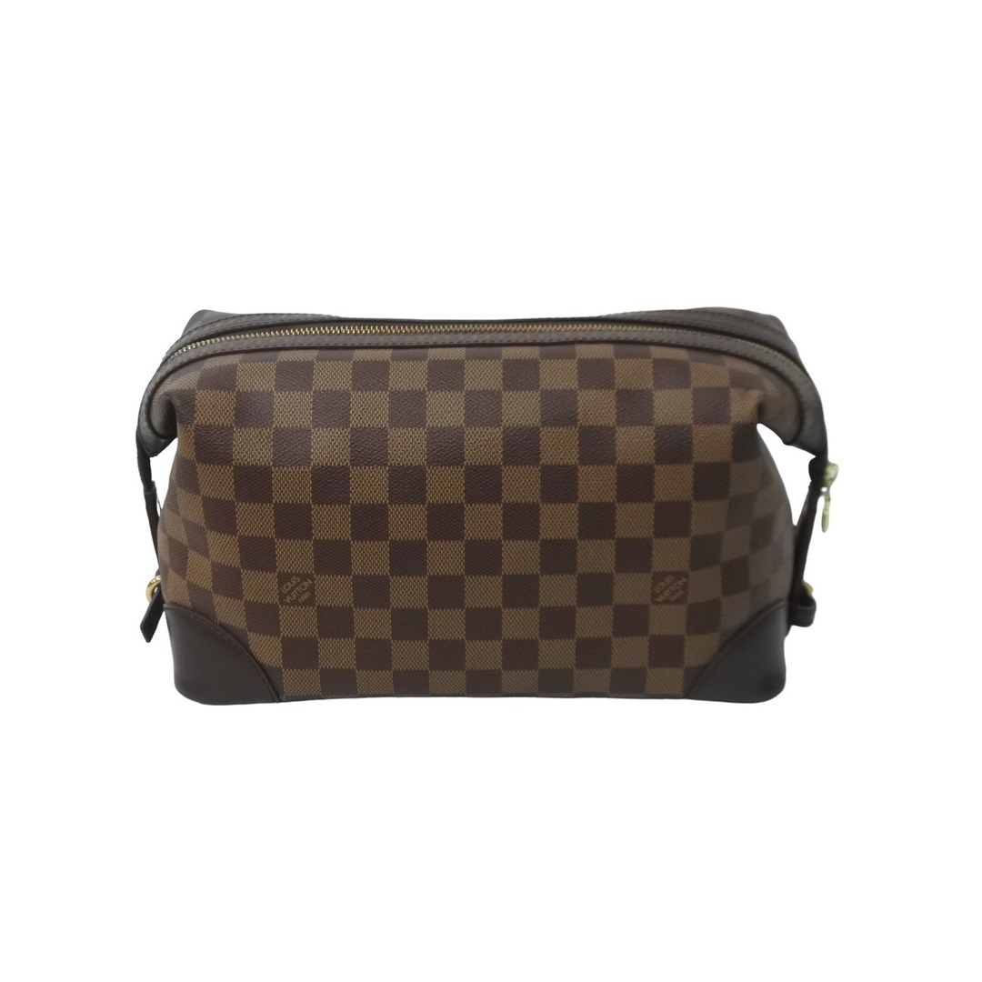 LOUIS VUITTON(ルイヴィトン)の極美品 LOUIS VUITTON ルイヴィトン ヴァスラブ ウォッシュバッグ クラッチバッグ N41538 ダミエキャンバス ブラウン 中古 63731 レディースのバッグ(クラッチバッグ)の商品写真