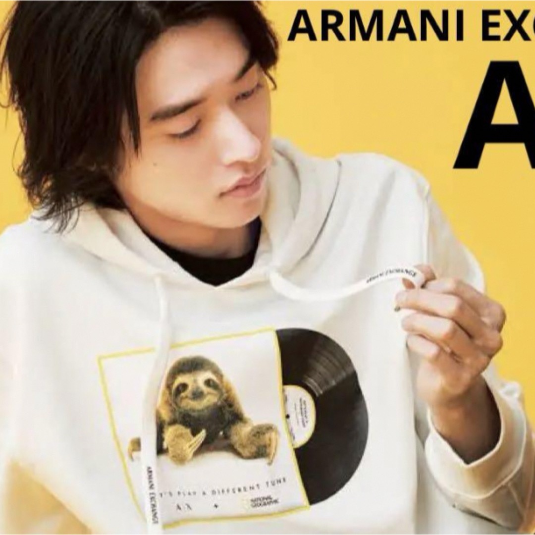 ARMANI EXCHANGE(アルマーニエクスチェンジ)の新品⭐️ A|X アルマーニ エクスチェンジ × ナショナルジオグラフィック メンズのトップス(パーカー)の商品写真