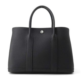 エルメス(Hermes)のエルメス ガーデンパーティTPM ブラック/シルバー金具 ネゴンダ W刻印 HERMES 黒(ハンドバッグ)