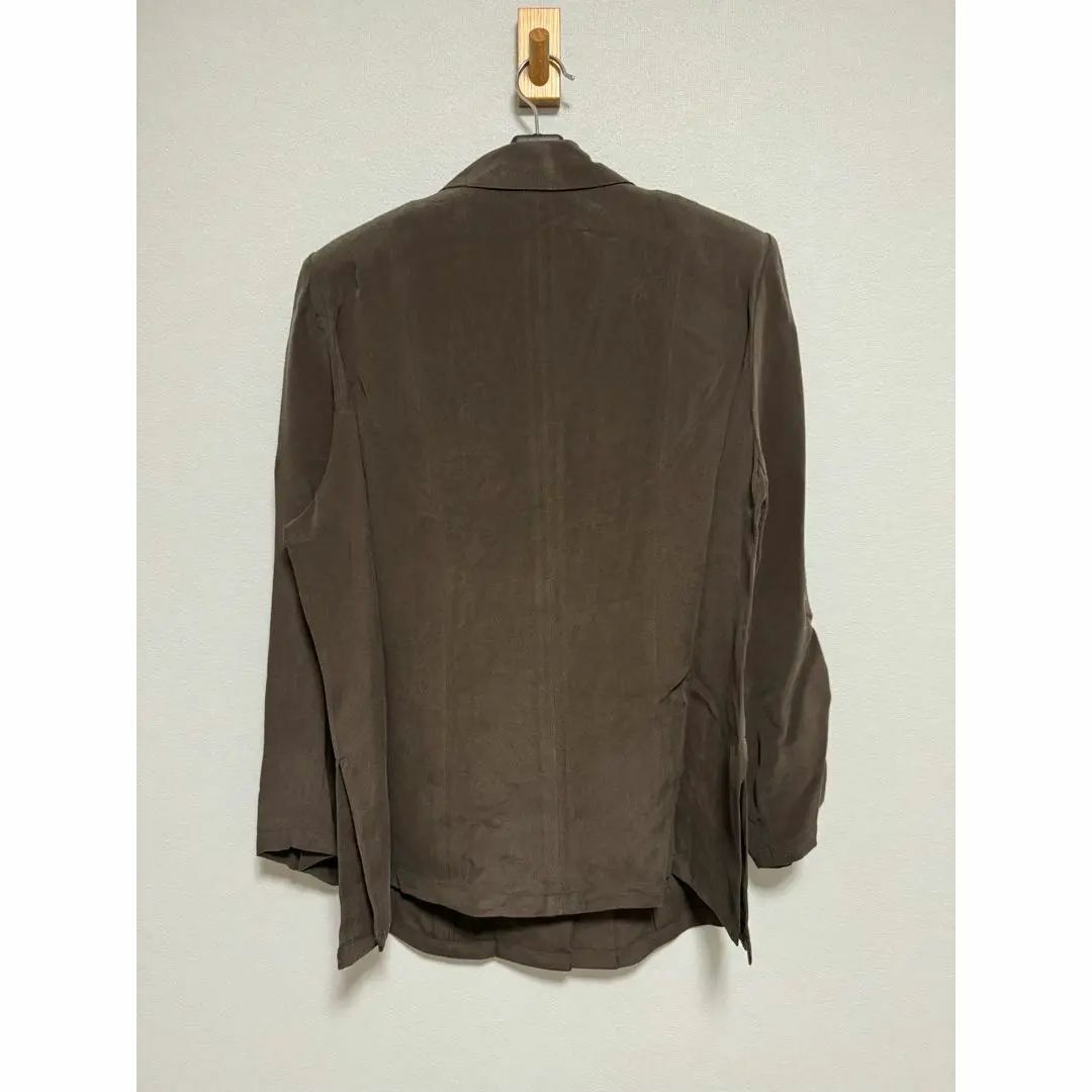 新品未使用 ジャケット Lサイズ SILK シルク 絹 100% テーラード レディースのジャケット/アウター(テーラードジャケット)の商品写真