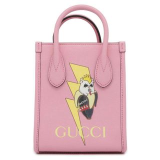 グッチ(Gucci)のグッチ ハンドバッグ インターロッキングG付き ばなにゃコラボ 671623 GUCCI 2wayショルダートート ミニバッグ(トートバッグ)