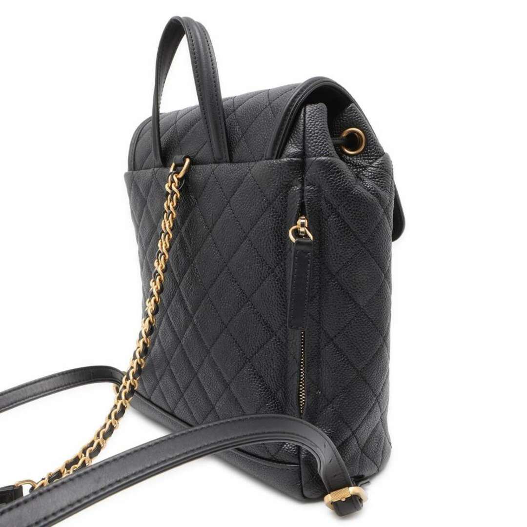 CHANEL(シャネル)のシャネル リュック CCフィリグリー キャビアスキン A57090 CHANEL バッグ バックパック 黒 レディースのバッグ(リュック/バックパック)の商品写真